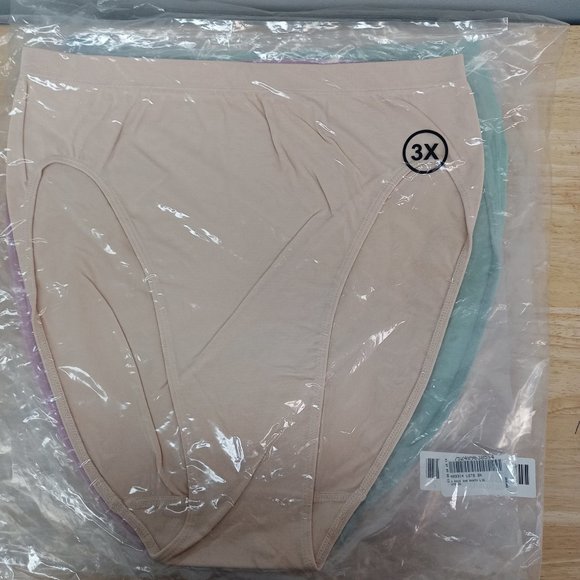 Rhonda Shear 4 pack Ahh Panty Size 3X - Picture 1 of 6